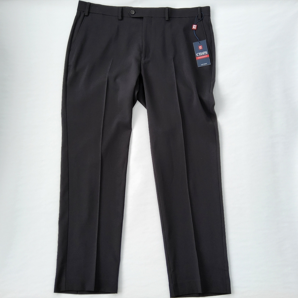 Chaps Ferguson Classic Black Dress Pants.  38x30.  NWT